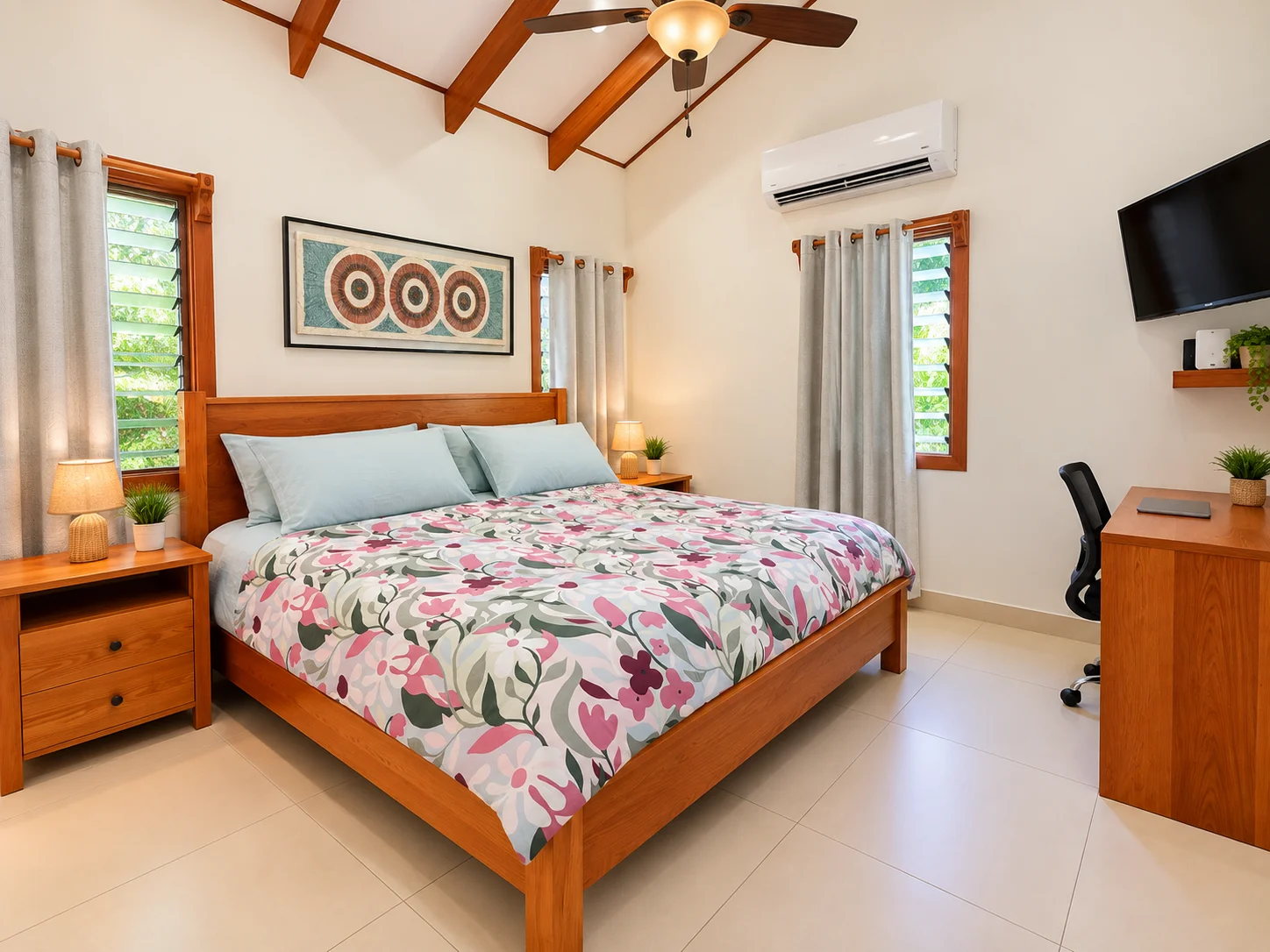 King-size master bedroom