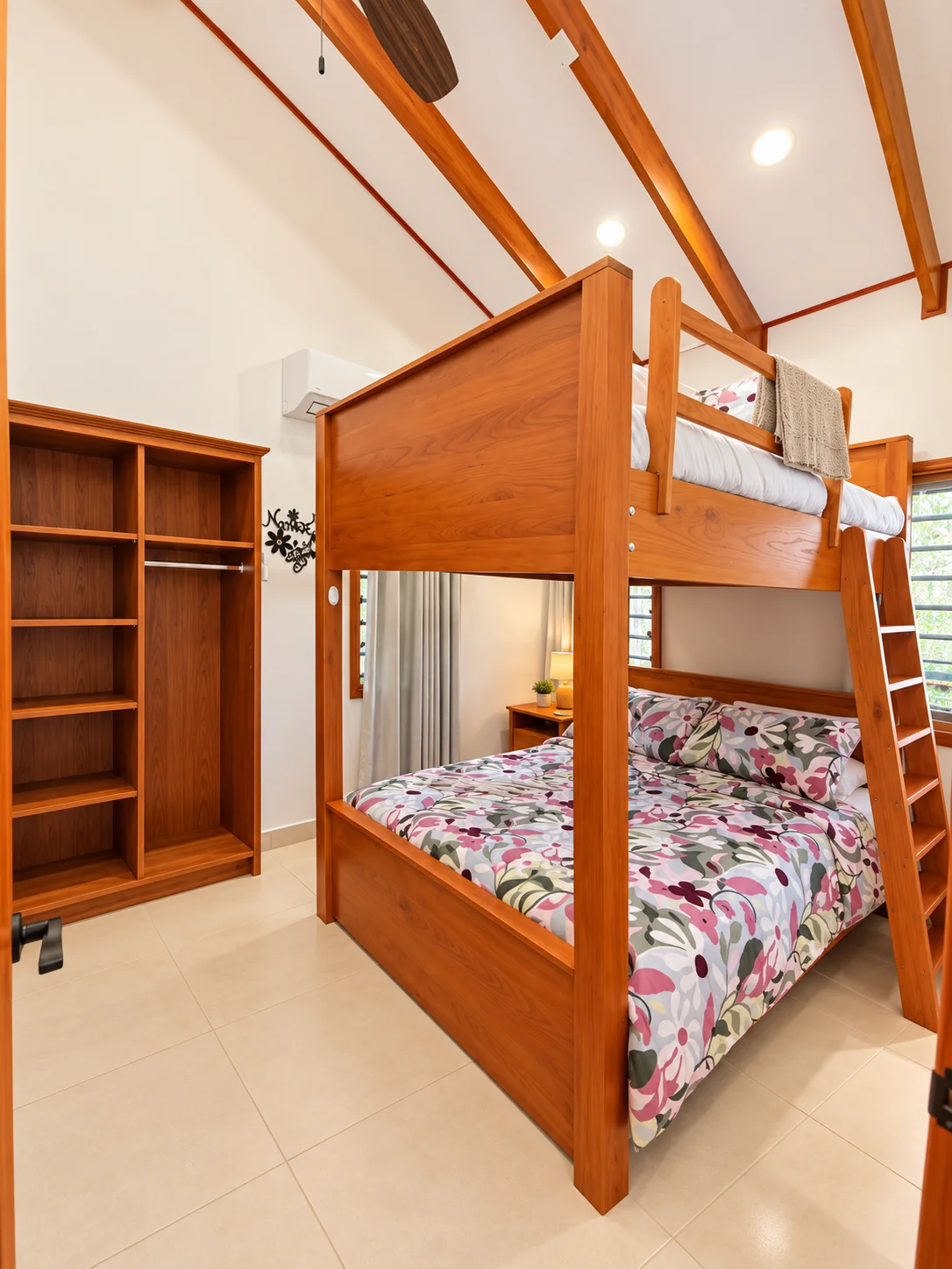 Queen-over-queen second bedroom